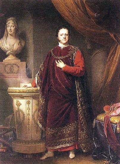 unknow artist Portrait of Joseph II Johann, Prince of Schwarzenberg France oil painting art